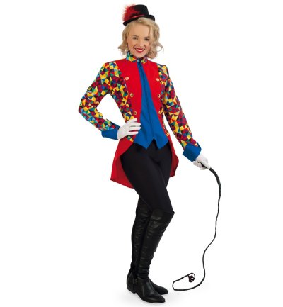 Jacke Zirkusdirektorin Dompteurin bunt Gardeuniform