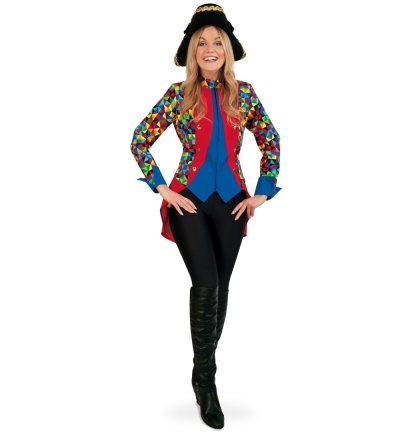 Jacke Zirkusdirektorin Dompteurin bunt Gardeuniform