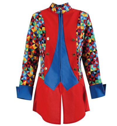 Jacke Zirkusdirektorin Dompteurin bunt Gardeuniform