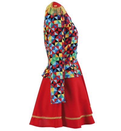 Gardekleid Tanzmarie Funkenmarie Gardekostüm für Damen