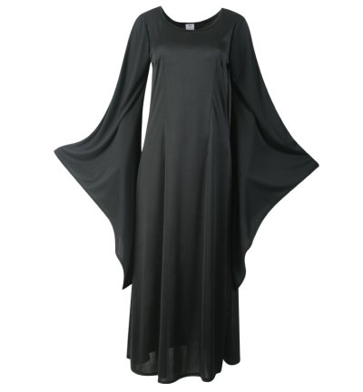 Damenkleid 1-tlg Hexe zauberhaft schwarz Karneval Halloween Mottoparty