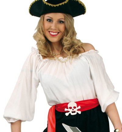 Damenkostüm 1-tlg "Bluse" mit Rüschen