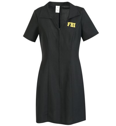 FBI Damenkostüm Kleid für Erwachsene Investigation Geheimdienst Spezialeinheit Agentin Geheimermittlung