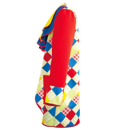 Clown Mantel bunt Erwachsenenkostüm Frack Jacke Karneval Zirkus Parade Showmaster Clown Kostüm Verkleidung