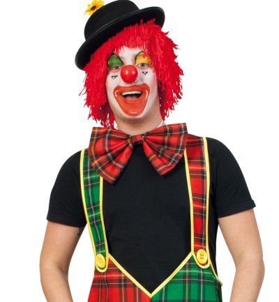 Herrenkostüm "Clownhose McCheck", nur Latzhose, Karneval, Fasching, Mottoparty