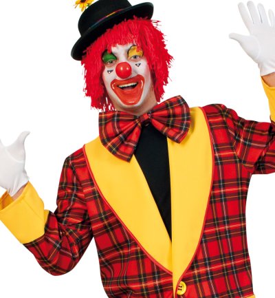 Herren-/Damenkostüm "Clown JoJo", Mantel, Fasching, Karneval, Mottoparty