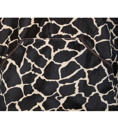 „Weste Giraffe“ Tierkostüm für Herren aus Plüsch mit Ohren Karneval