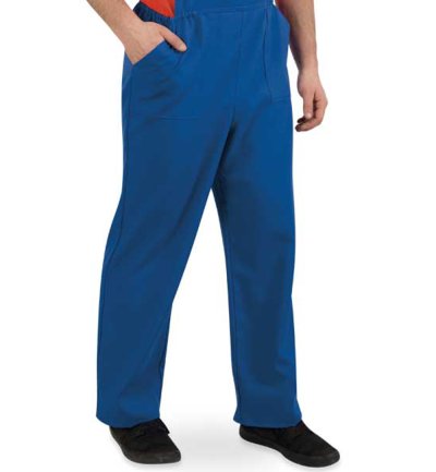 Kostüm Latzhose in blau Handwerker Bauarbeiter Superheld Blaumann für Erwachsene