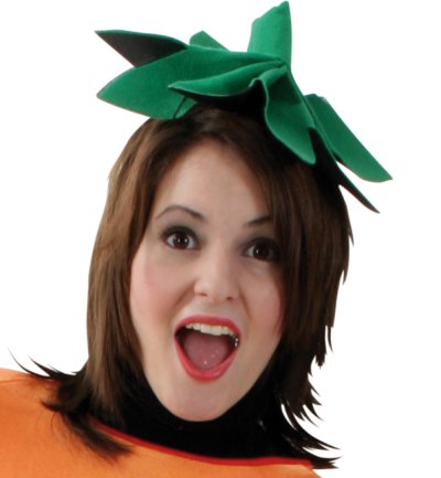 "Kürbis" Kostüm für Damen Kleid und Hut Halloween Karneval