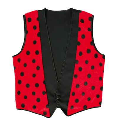 Herrenkostüm "Weste Coccinell", Marienkäferoptik, Mottoparty, Fasching, Kindergeburtstag, Karneval