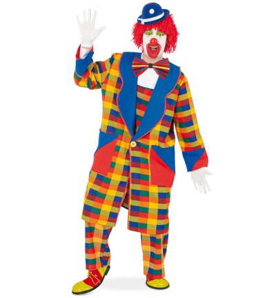 Herren-/Damenkostüm "Clown Pebbi", Mantel, Karneval, Fasching, Mottoparty, Maskenumzug