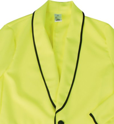 Jacke neon gelb mit schwarzen Akzenten für Herren, Jackett, Sakko