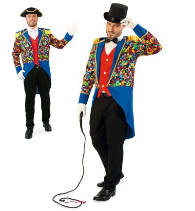 Frack bunt Zirkusdirektor Dompteur Gardeuniform