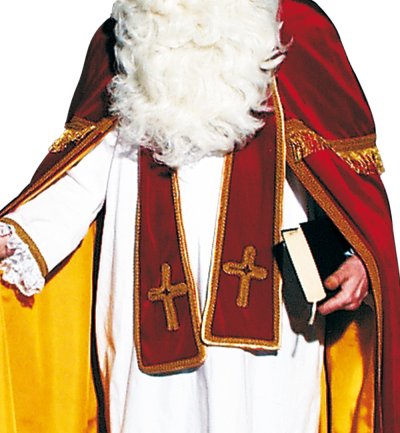 Bischofskostüm, Edle Samtrobe für Erwachsene zu Nikolaus und Weihnachten: Für den großen Auftritt!