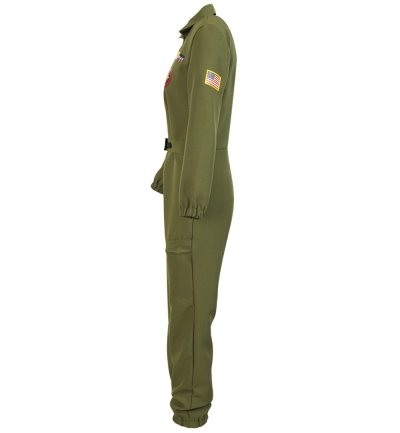 Overall Kampfpilot Herren Olivgrün Fliegeroverall Flieger Kombi