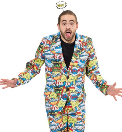 Sakko oder Hose Pop Art Style Comic 50er 60er Jahre Rockabilly Retro Vintage Herrenkostüm