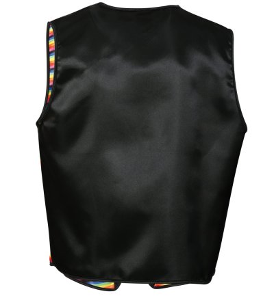 1-teilige Kostümweste Regenbogen Unisex für Erwachsene Rainbow CSD bunt Sakko