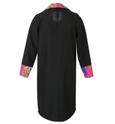 Mantel Showmaster Zirkusdirektor Clown Party Jacke Jackett Schwarz/Bunt Verkleidung