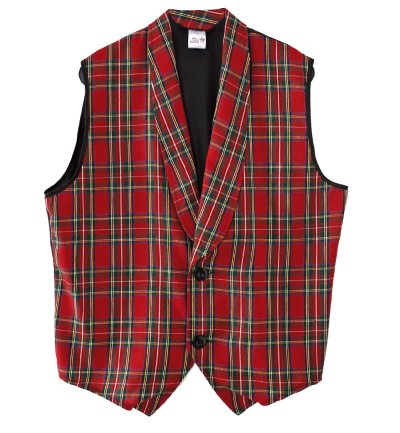 Weste kariert Schottenmuster Herren Outfit