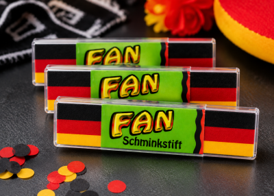 Deutschland Fan Schminkstift Schwarz Rot Gold – 3-in-1 Fan Schminke für EM, WM & Public Viewing | 3er, 5er oder 10er Pack