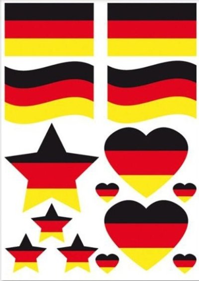 Basecap Fan Fußball mit GRATIS Tattoos Accessoire Deutschland