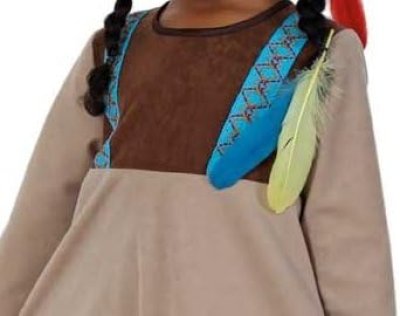 Kinder-Kostüm "Indianer Kleine Feder" Ureinwohner Wilder-Westen-Outfit Gr 86, 98