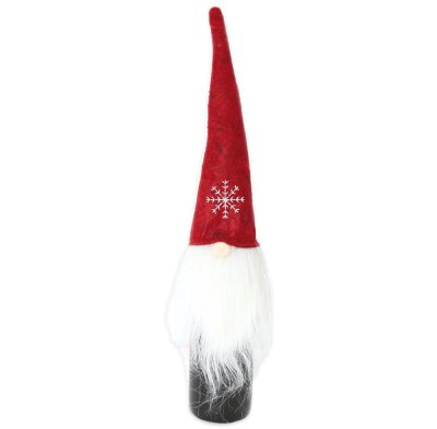 Flaschenüberzug Wichtel Geschenk Weihnachten Mitbringsel Weihnachtsdeko Tischdeko Flaschendeko