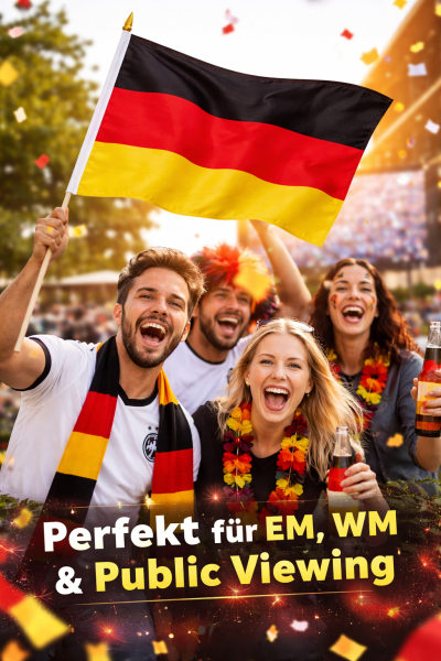 Flagge FAN ca. 30 x 45 cm, Deutschland, Fußball, WM, EM