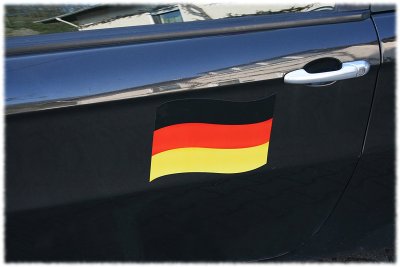Auto-Fan-Set, 3tlg., Autocorso, Deutschlandfan, Sportevent