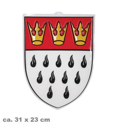 Kölner Wappen Wandbild – Karnevalsdeko in Groß, Klein oder als 2er-Set