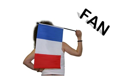 Flagge Frankreich, ca. 30 x 45 cm, WM, EM