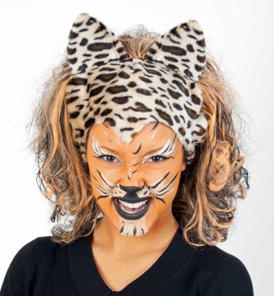 Perücke Cats Leopard Tiger Wildkatze Karneval Löwe Tierkostüm Raubkatze Raubtier Afrika