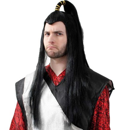 Perücke Samurai, Fasching, Mottoparty, Karneval