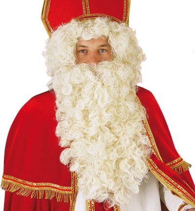Santa-Claus Set (Perücke und Vollbart) Weihnachtsmann Nikolaus