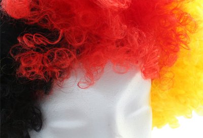 Perücke "FAN" Deutschland Afro Locken