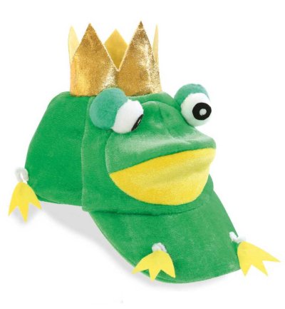 Mütze Froschkönig mit Krone Märchen-Kopfbedeckung