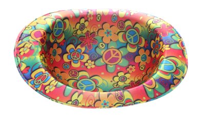 Hut Melone Hippie Hut Sommerhut Partyhut 70er Jahre