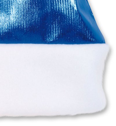 Nikolausmütze glänzend blau, Weihnachten, Mottoparty