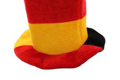 Zylinder "FAN" Deutschland Partyhut Fahne Plüschhut