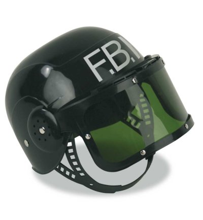 FBI-Helm mit Visier Kinder Spielhelm Rollenspiel Einsatzhelm Agent