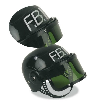 FBI-Helm mit Visier Kinder Spielhelm Rollenspiel Einsatzhelm Agent