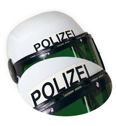 Polizeihelm mit Visier Kinder Spielhelm Rollenspiel Einsatzhelm