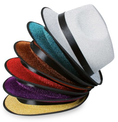 Glitterhut, Trilby Hut, Fashion Hut, Discohut, Partyhut