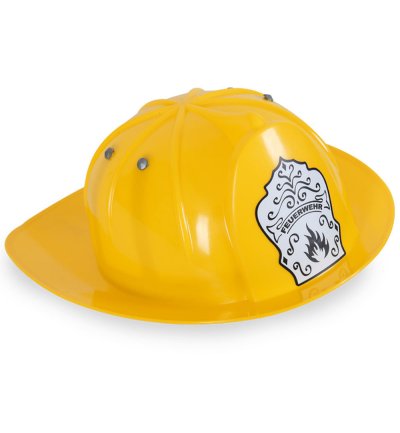 Feuerwehrhelm gelb Helme Kinder Accessoires Rollenspiel Theater Feuerwehrmann