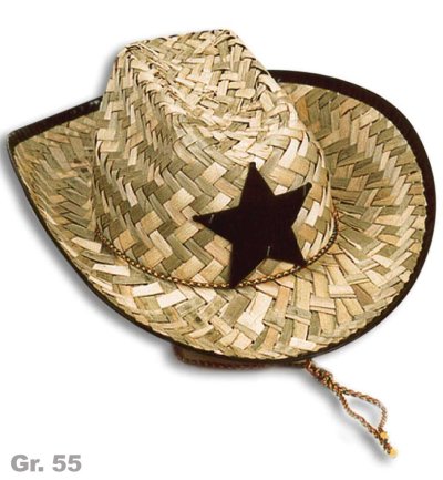 Cowboyhut, Gr. 55 cm, Sheriff, Western, Karneval, Western, Saloon, Karneval, Wilder Westen