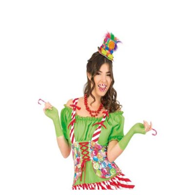 Mini Hut Candy mit Haar Clip Mini Zylinder bunt Clown Zirkus Kopfschmuck Kostüm Zubehör