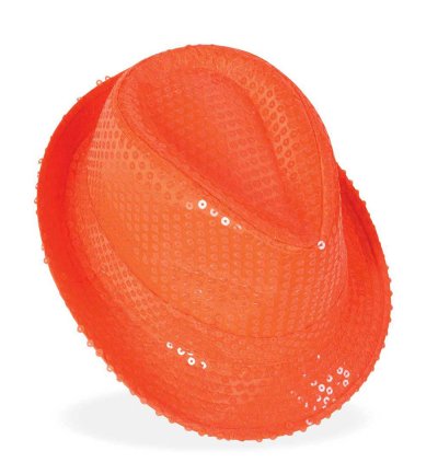 Paillettenhut Neon, Partyhut in 3 verschiedenen Farben, Sommerhut