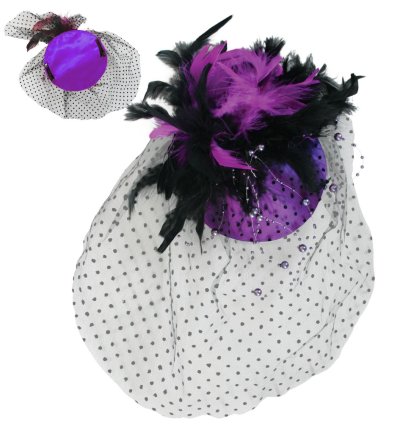Fascinator Chic, sortierte Designs, Fascinator, Minihut, Karneval, Accessoire