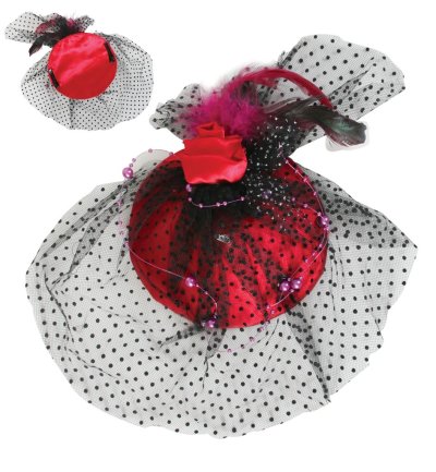 Fascinator Chic, sortierte Designs, Fascinator, Minihut, Karneval, Accessoire