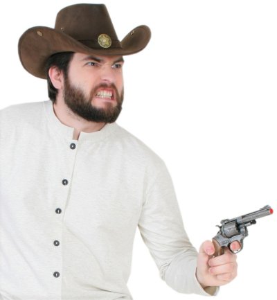 Cowboyhut in braun Wildlederoptik Gr. ca. 58 cm Sheriff Western Saloon Karneval Wilder Westen